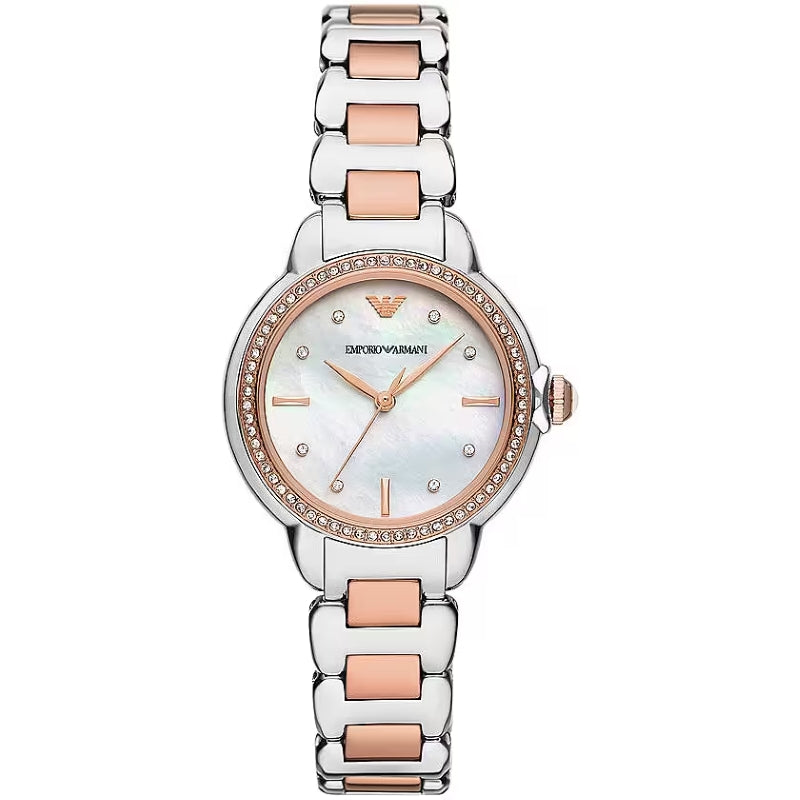 Emporio Armani Rose Gold Crystal Watch