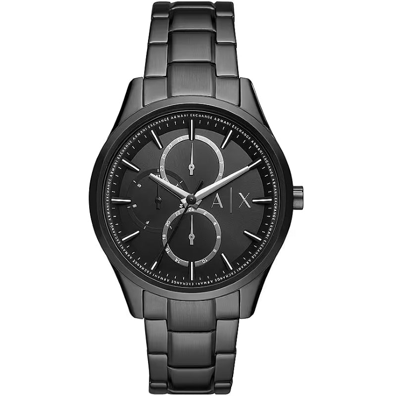 Armani Exchange Black Stainless Steel Chronograph