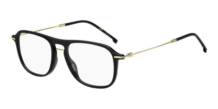 Refined Black and Gold Acetate Eyeglasses