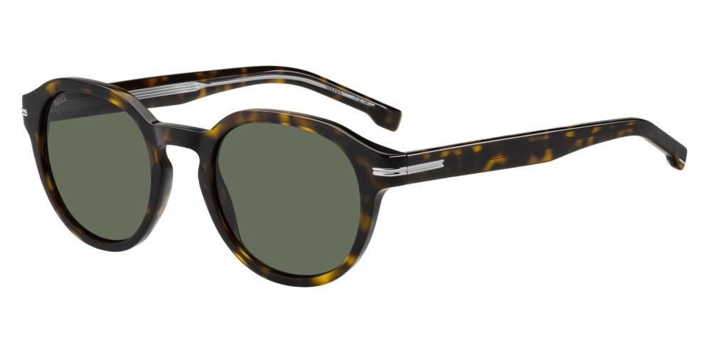 Timeless Tortoiseshell Round Sunglasses with Green Lenses