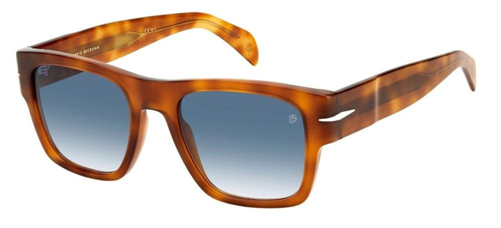 Tortoiseshell Acetate Sunglasses with Blue Gradient Lenses
