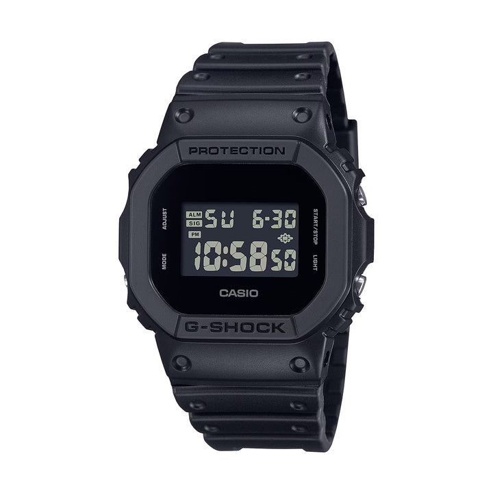 Endurance Black Resin Sport Watch with Multifunction Dial
