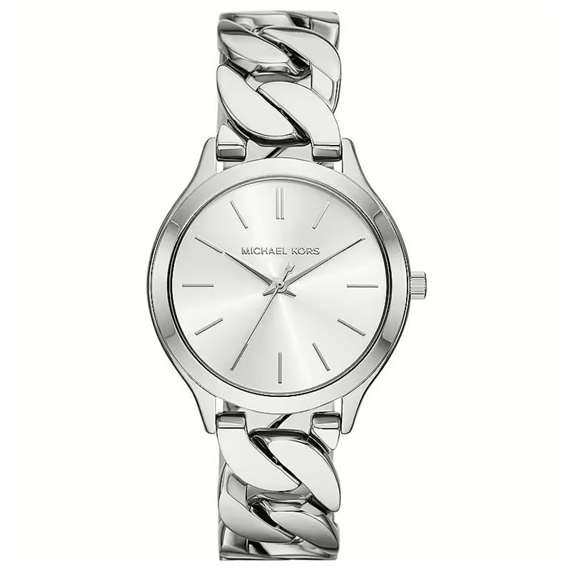 Michael Kors Silver Chain-Link Analog Watch