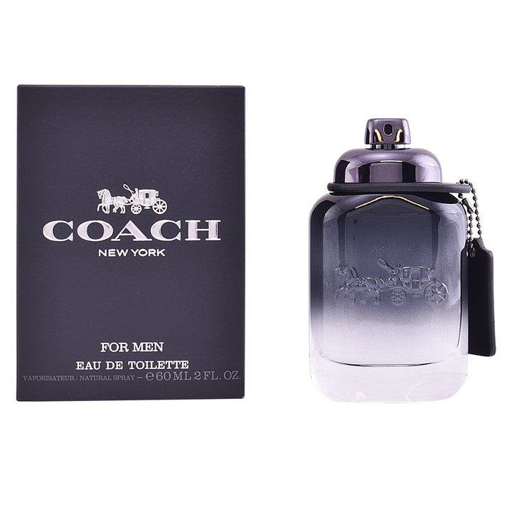 Clear glass Eau de Toilette bottle with metal plaque, 100 ml, woody-aromatic.
