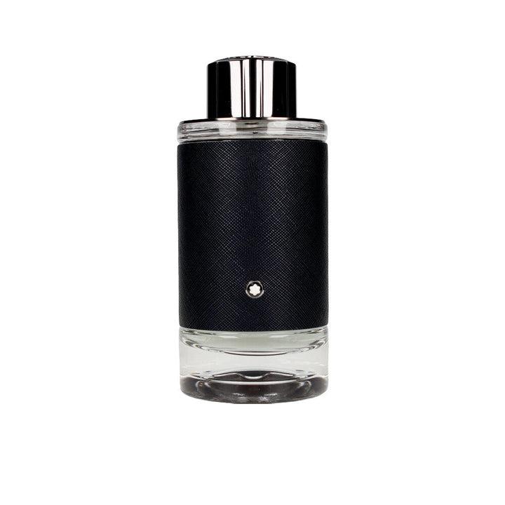 Clear glass bottle with metal collar, 100 ml, woody-aromatic fragrance for Man