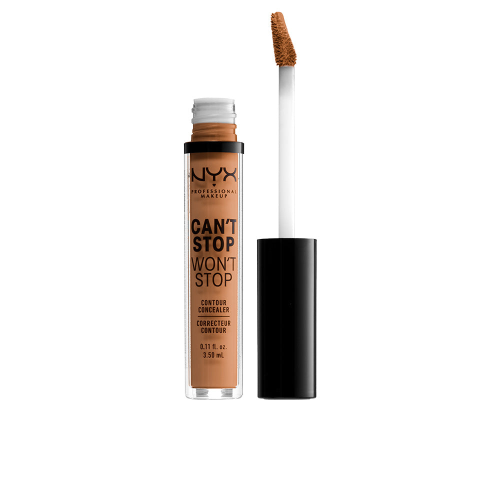 Small matte liquid concealer tube, neutral tan shade, precision wand applicator.