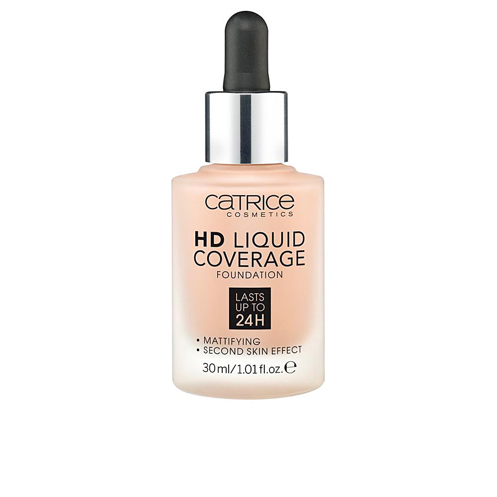 30 ml pump bottle of beige liquid foundation, matte finish, shade 040