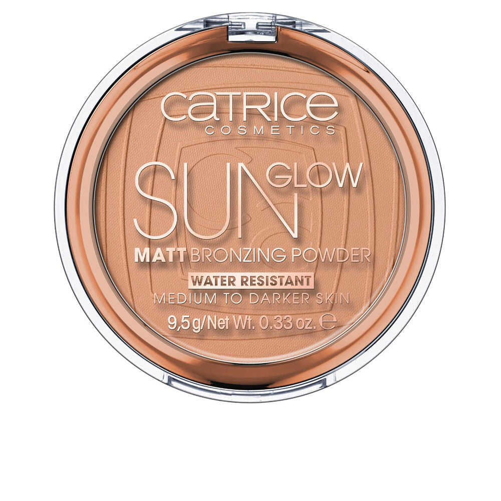 Compact matt bronzing powder in universal bronze, silken pressed finish, 9.5 g