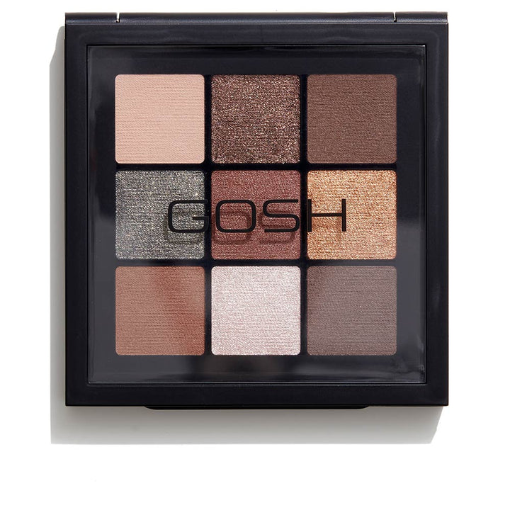 Compact 10-shade eyeshadow palette, mix of mattes and shimmers, 8 g, shade 003-be happy