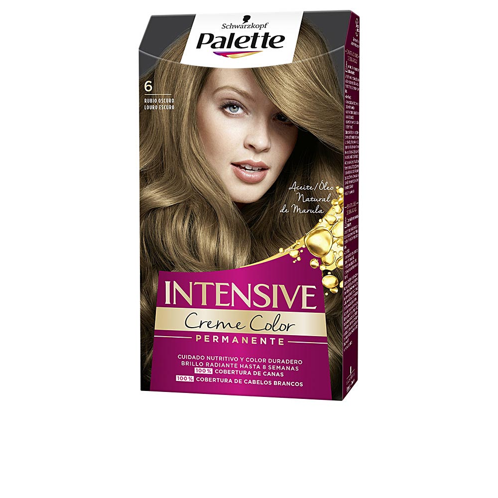 Tube of Palette Intensive creme hair colour with nourishing oil benefits