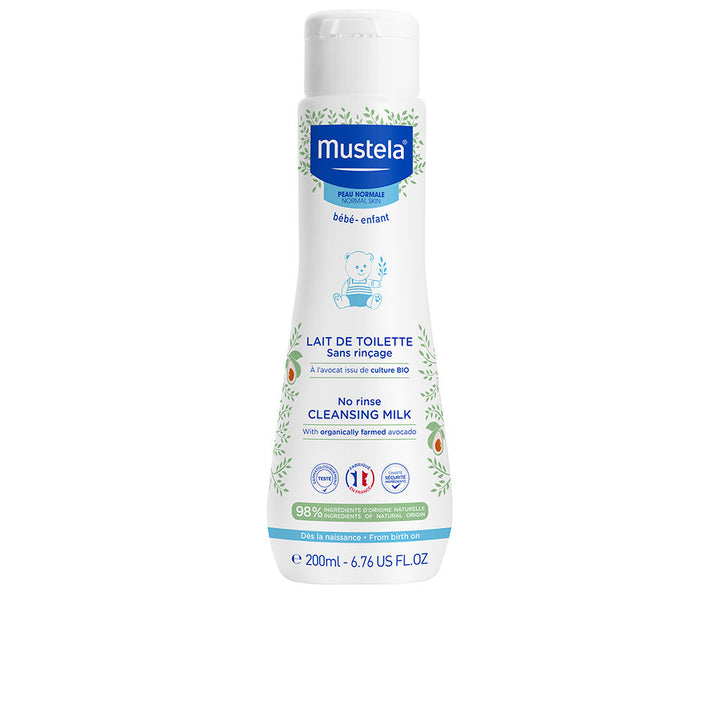 200 ml bottle of gentle baby lotion with organic avocado, light texture