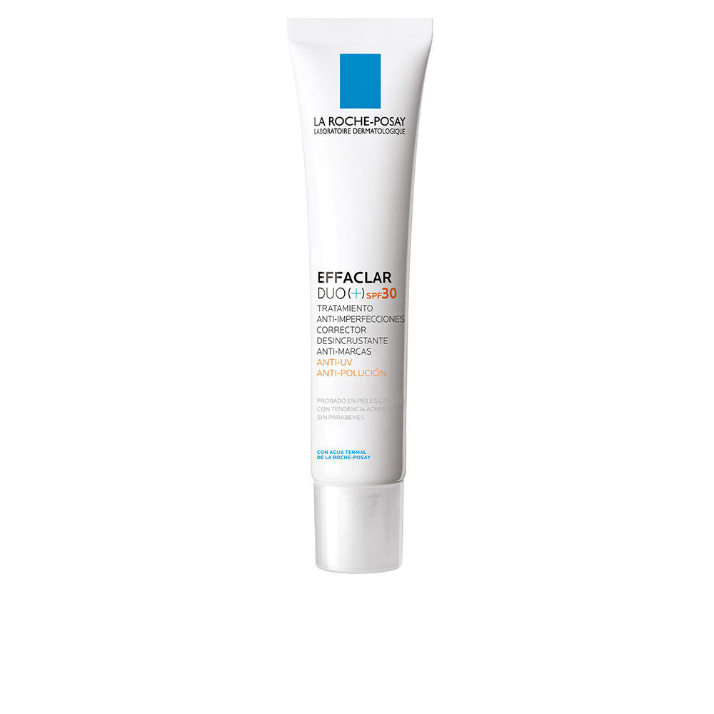 Tube of mattifying acne‑care lotion SPF30, 40 ml, lightweight cream