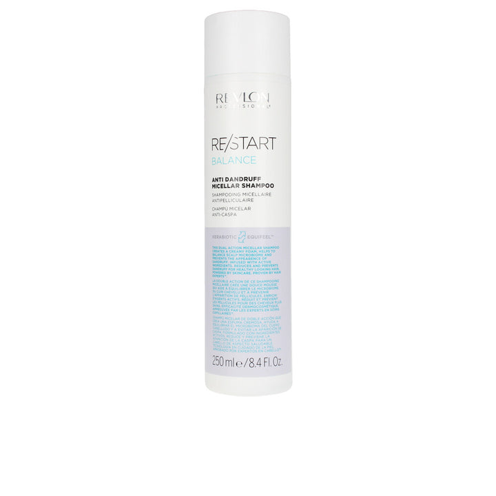 250 ml micellar anti-dandruff shampoo bottle, creamy foam, all hair types, Women