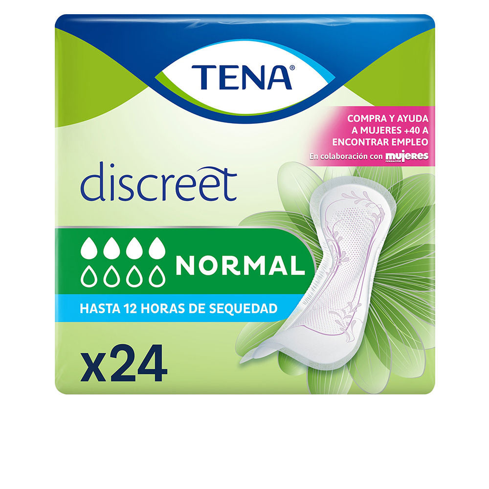 Slim discreet incontinence pad pack, 24 pads, low-profile design