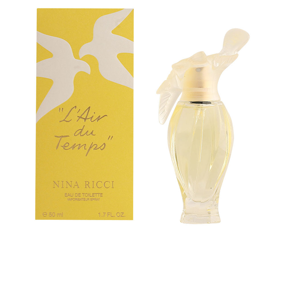 Clear 100 ml eau de toilette bottle with crystal dove cap and floral fragrance notes