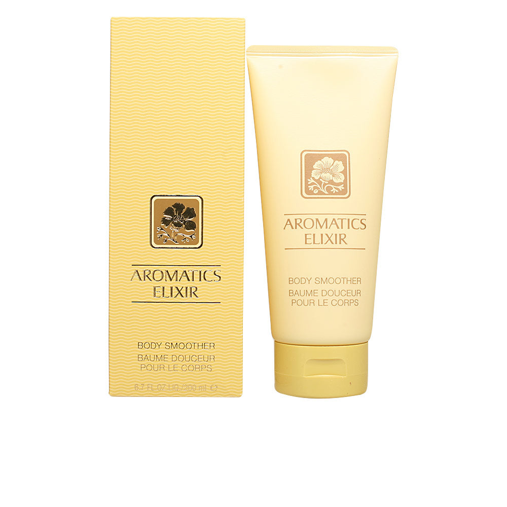 Tube of Clinique Body Smoother moisturizing body treatment with delicate floral-woody scent