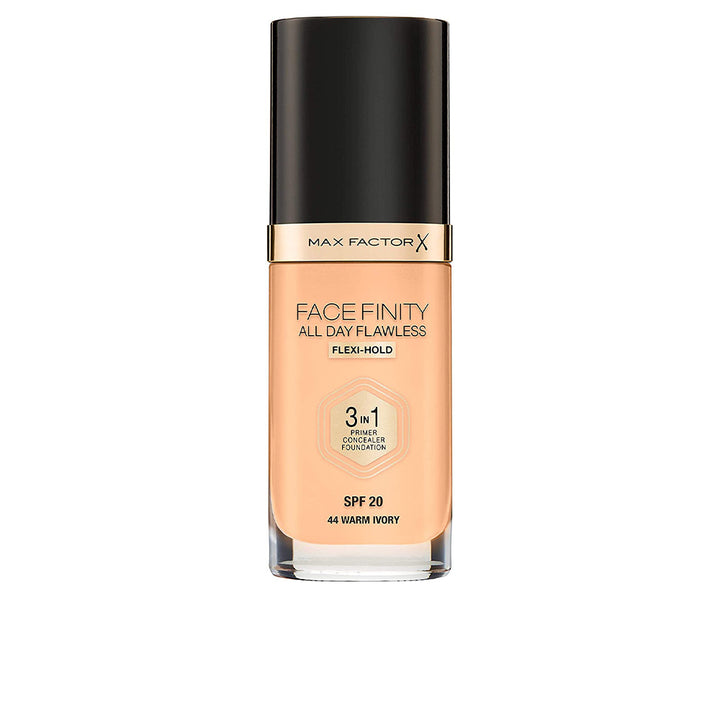 30 ml bottle of 3‑in‑1 matte foundation, shade 44, smooth even finish
