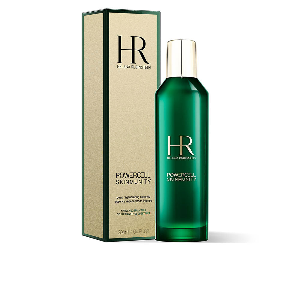 Tall glass bottle of deep regenerating botanical essence, 200 ml, clear liquid