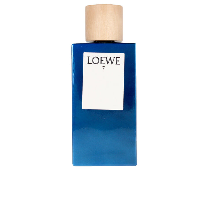 Midnight-blue cylindrical perfume bottle, 150 ml, woody-spice scent for Man