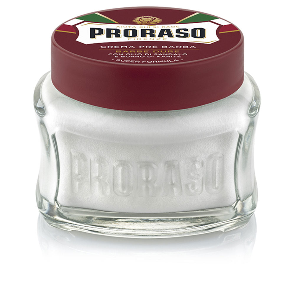 100 ml tube of sandalwood pre-shave cream for Man, shea butter formula
