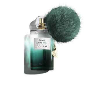 50 ml dark glass perfume bottle with floral-oriental fragrance notes