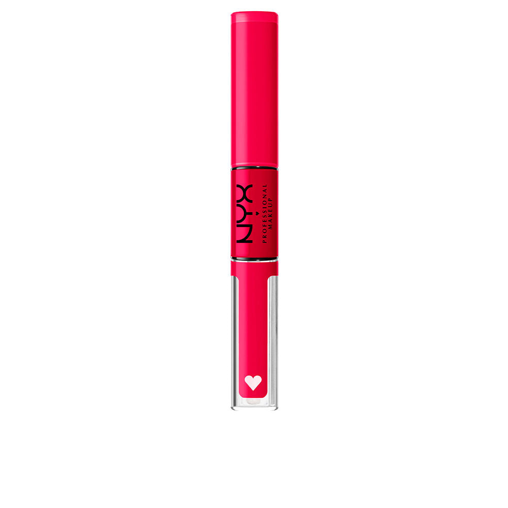 Rose high‑pigment glossy lip gloss in 3.4 ml tube with wand applicator