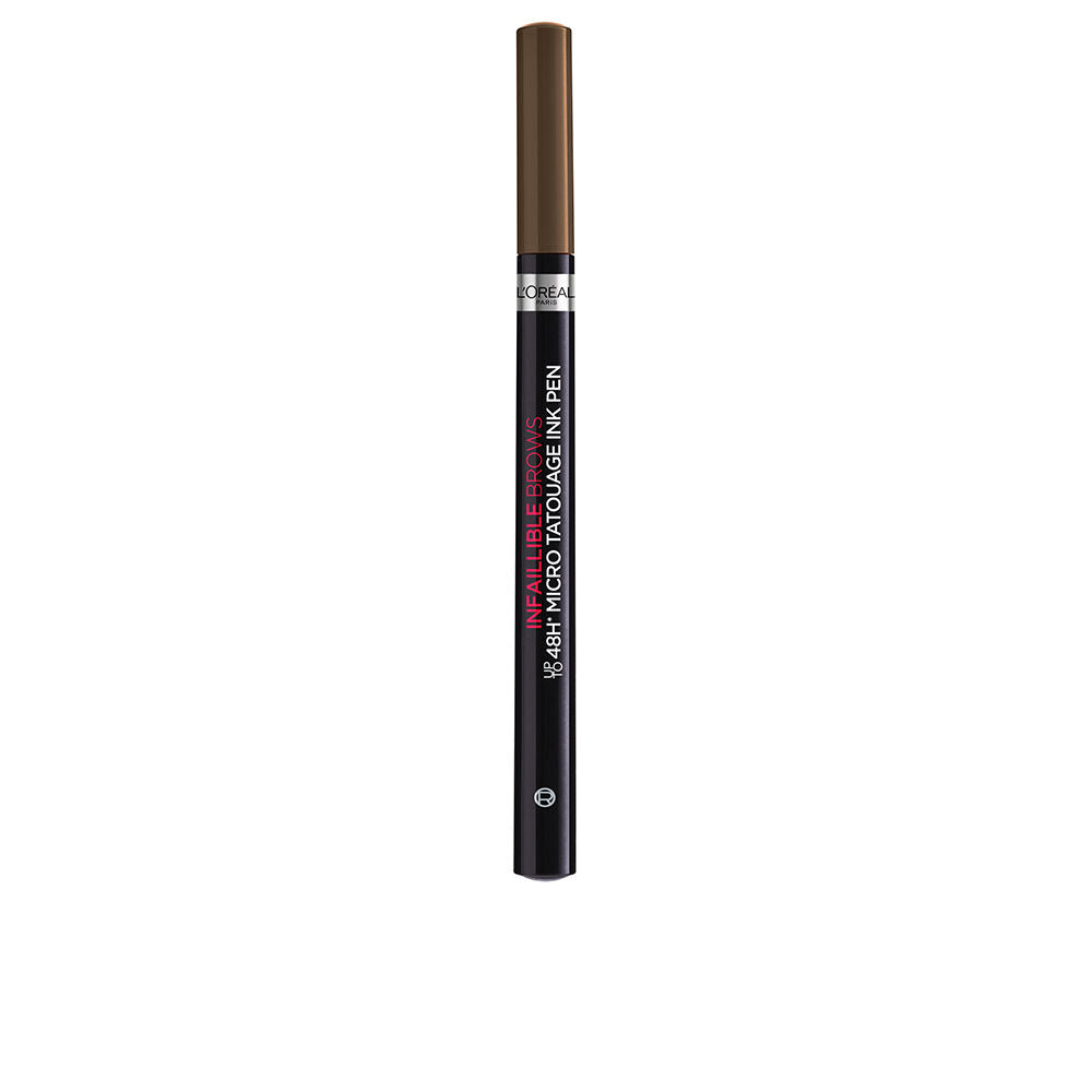 Slim micro‑tip brow ink pen, 4.5 ml, shade 108 dark brunette