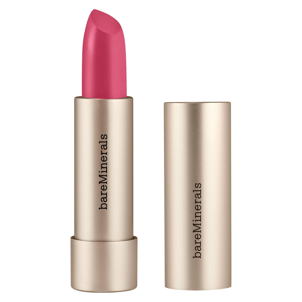 Satin deep-rose lipstick bullet, 3.6 g, shade JOY, clean vegan formula