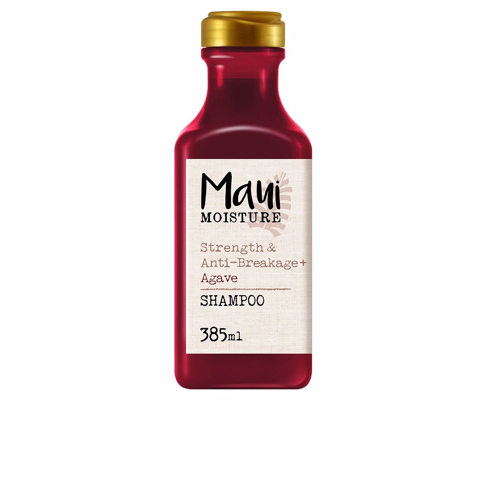 385 ml bottle of Agave Nectar Strengthening Shampoo, Unisex, hydrating formula