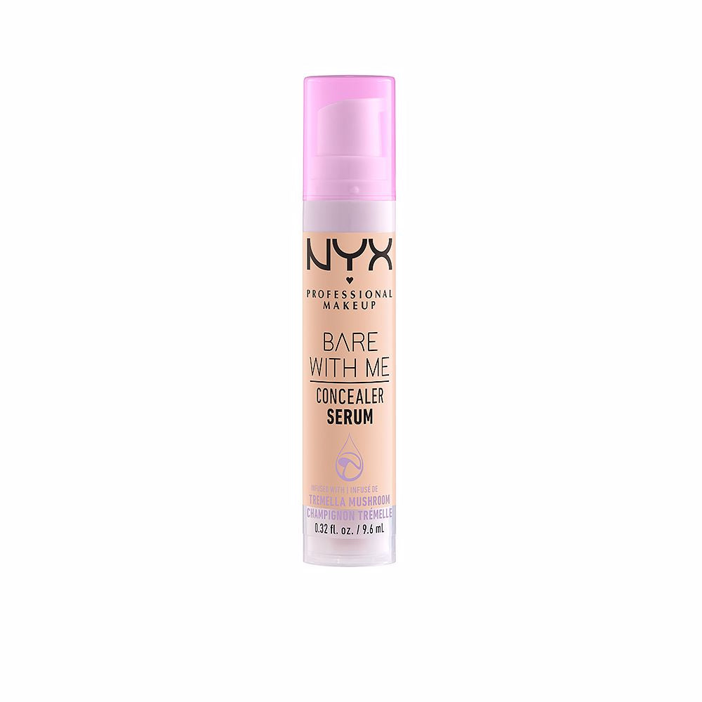 9.6 ml serum-texture tinted concealer bottle, shade 03 Vanilla, compact applicator