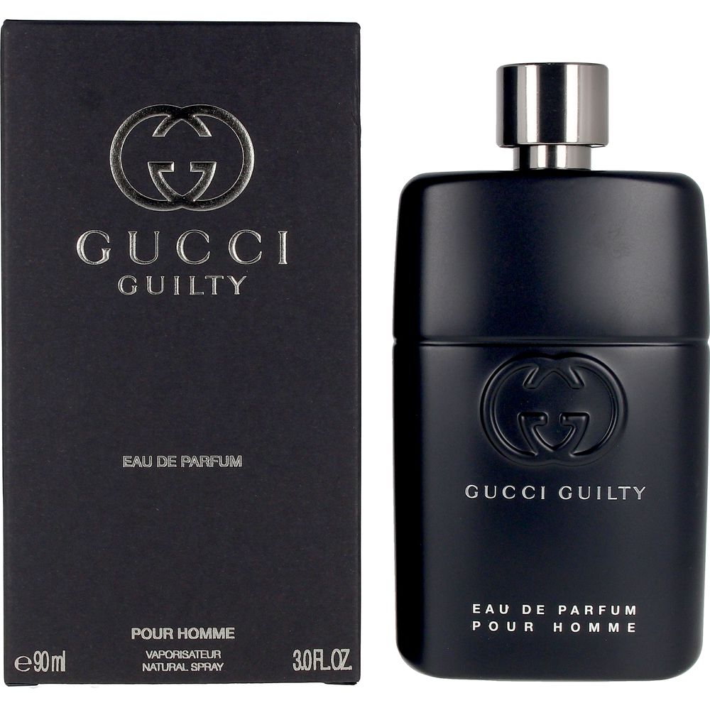 Bronze metalised 90 ml eau de parfum bottle with monogram, amber-woody fragrance
