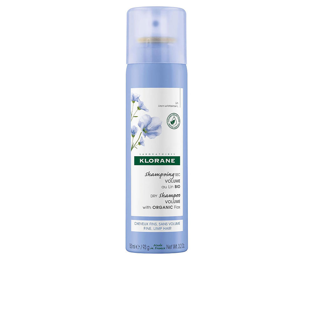 150 ml dry shampoo spray with rice starch and linseed for volume, aerosol bottle