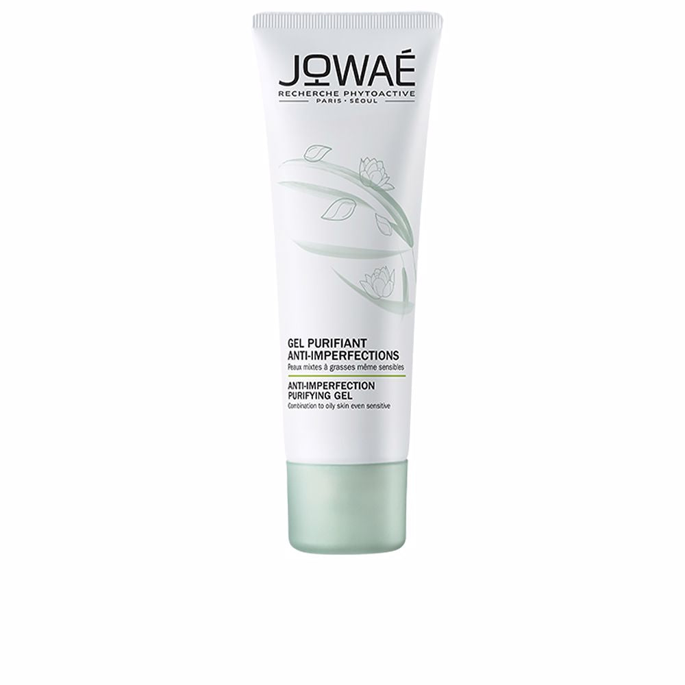 Small 40 ml clear anti-blemish purifying gel tube, light texture, vegan formula