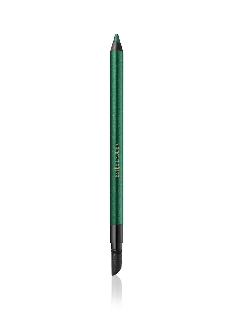 Dual‑ended emerald gel eye pencil with smudger, 1.2 g, waterproof