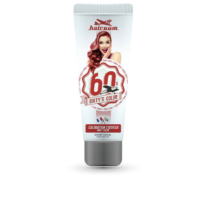60 ml tube of semi‑permanent hair colour cream in vivid pastel shade