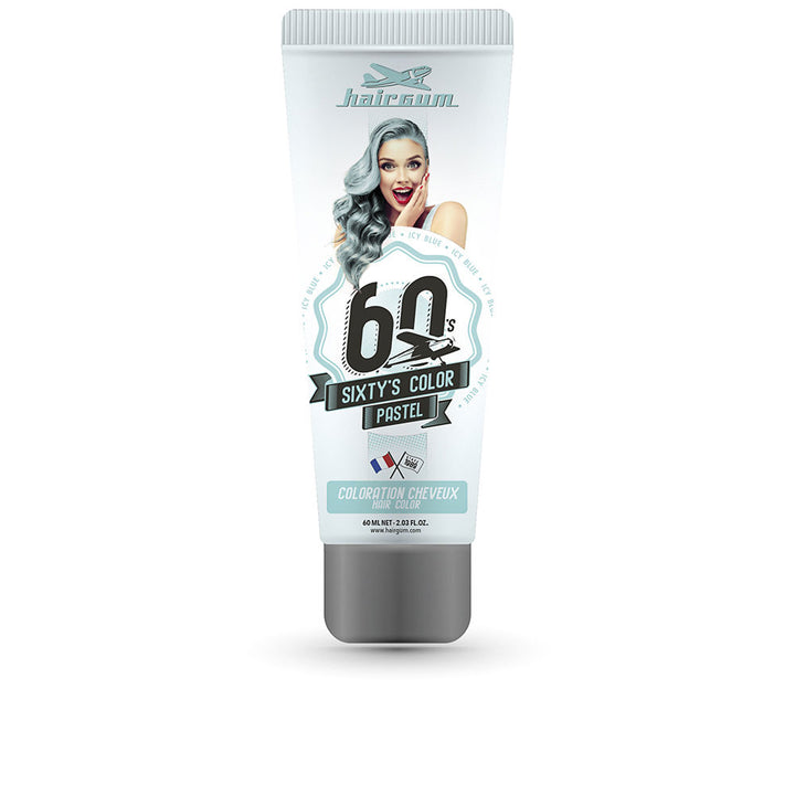 Tube of icy blue semi‑permanent hair colour, 60 ml cream packaging