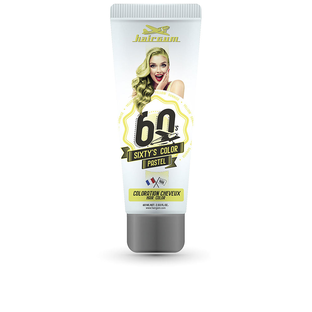 60 ml tube of semi‑permanent Yellow Sunrise hair colour, cream texture