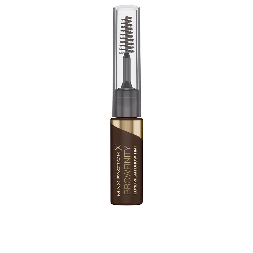Dual‑ended brow gel tube with micro‑tip and spoolie, shade 03 Dark Brown, 4.2 ml
