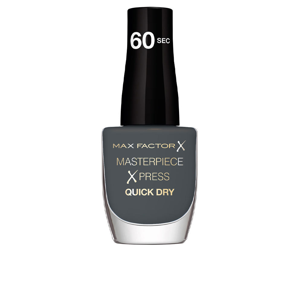 8 ml cashmere knit fast‑dry nail polish bottle, muted satin taupe shade