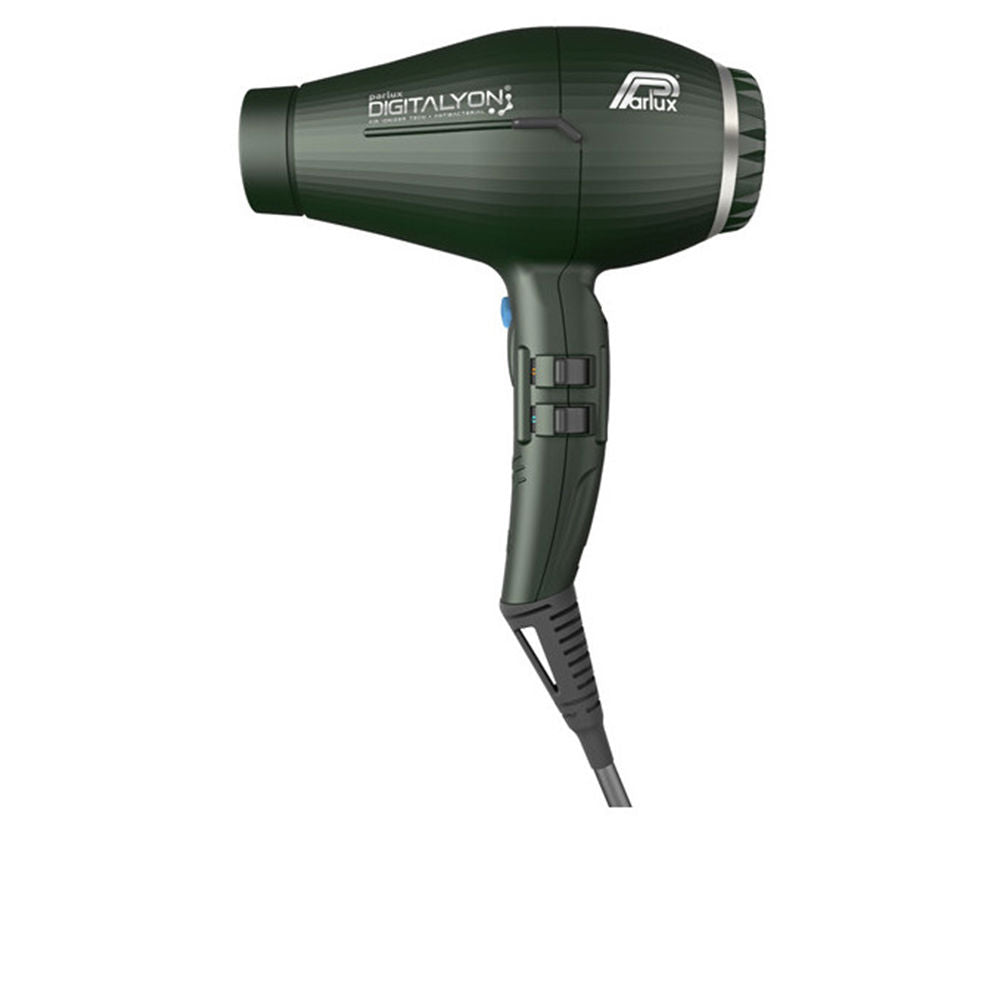 Anthracite Digitalyon ionic hair dryer, ergonomic handle and nozzle, European plug