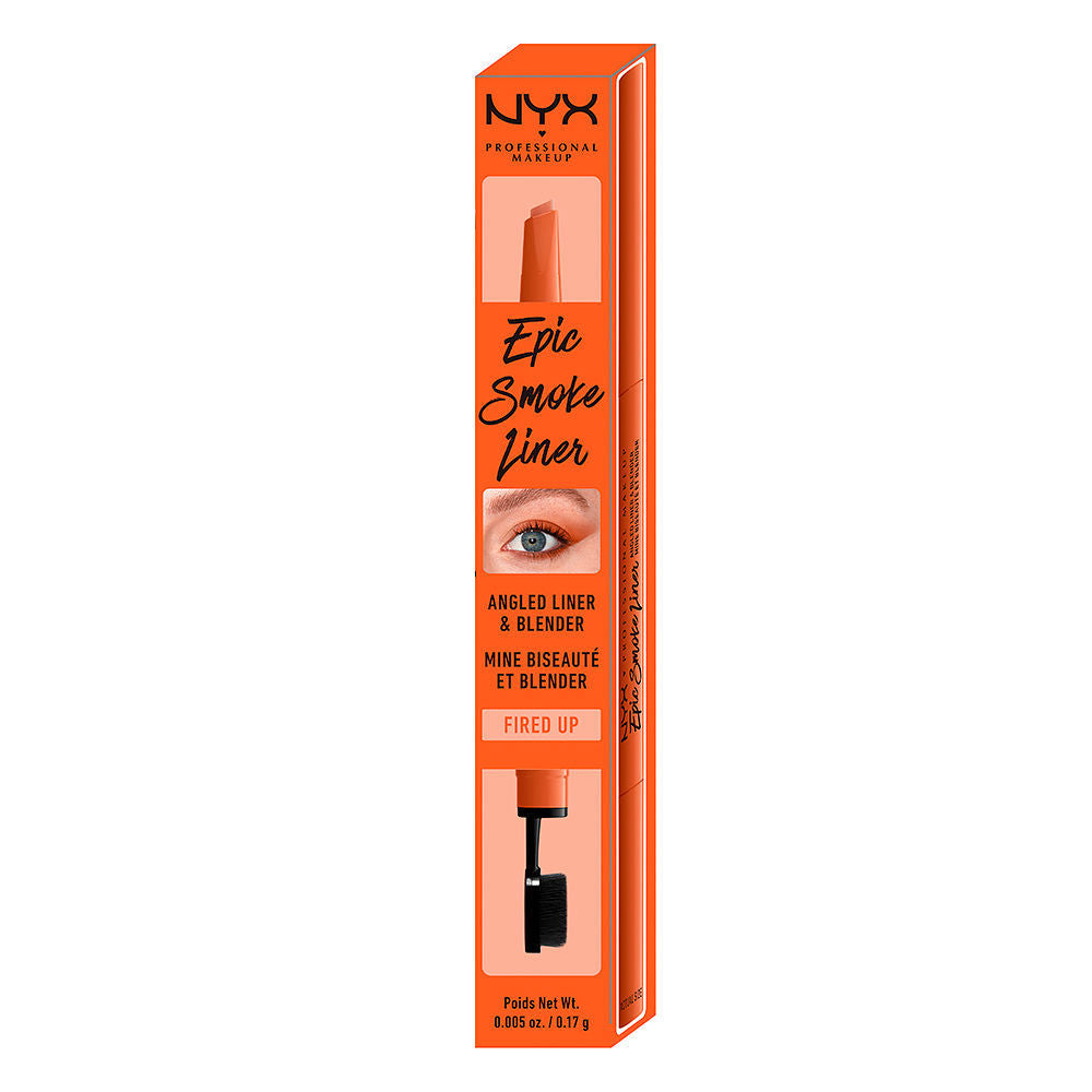 Small pot of fired up smudgable powder eyeliner, deep warm-red shade, 13.5 g