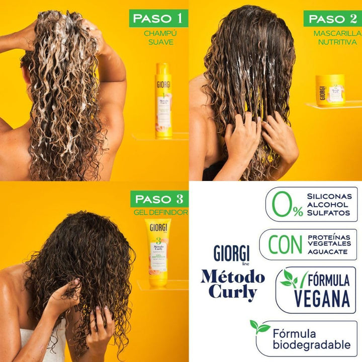 350 ml hair mask container for curly hair with avocado and plant proteins