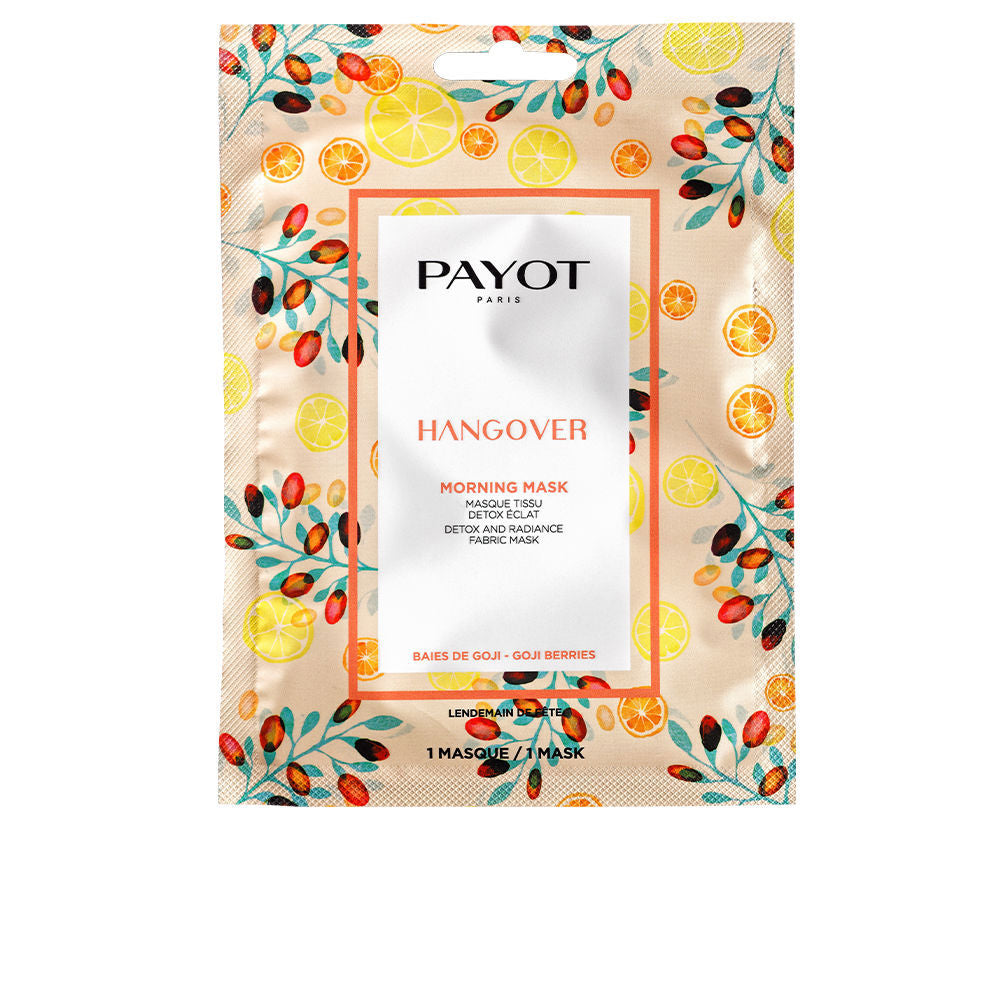 Single-dose fabric face mask sachet with goji and citrus, 15-minute treatment