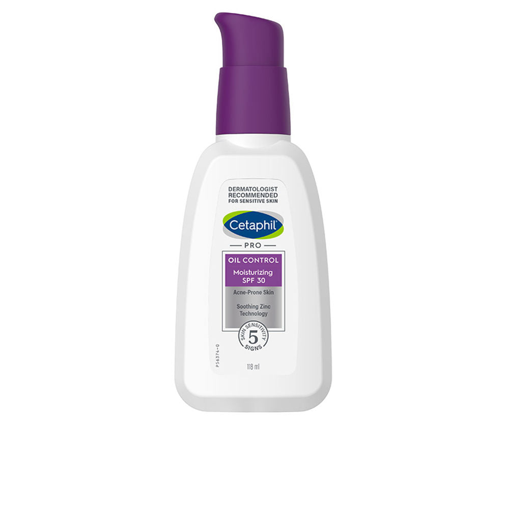 118 ml lightweight mattifying SPF30 moisturiser bottle with zinc complex, Unisex