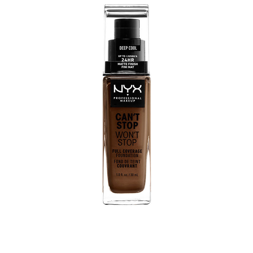 30 ml deep cool liquid foundation in matte finish, pump bottle, Unisex