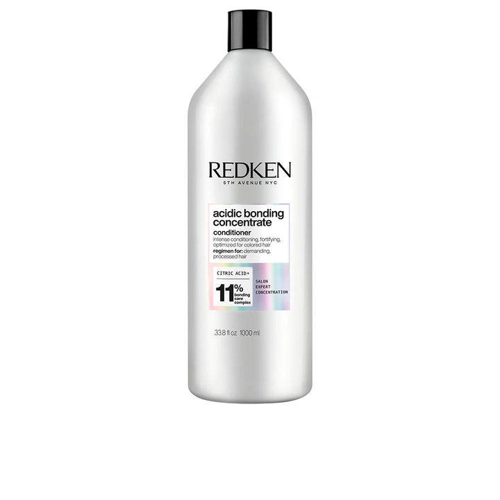 1,000 ml pump bottle of acidic bonding concentrate conditioner for Unisex colour-treated hair