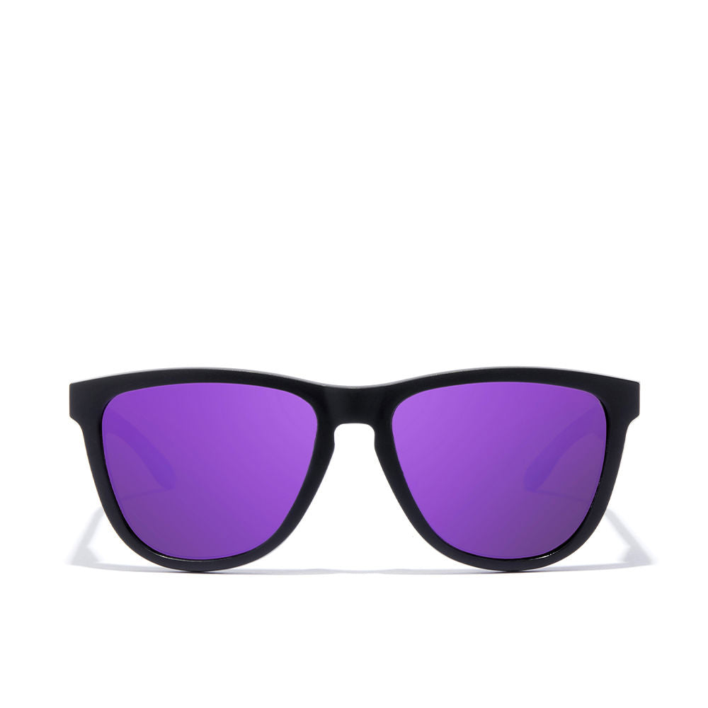 Black square acetate sunglasses, polarised lenses, Unisex, 55.7mm lens