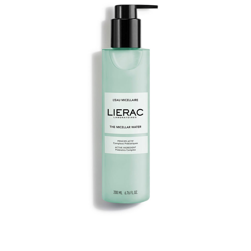 Transparent 200 ml micellar water bottle with marine-inspired label for Women