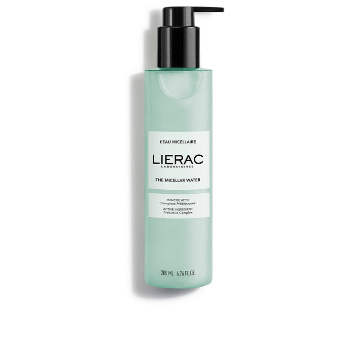 Transparent 200 ml micellar water bottle with marine-inspired label for Women
