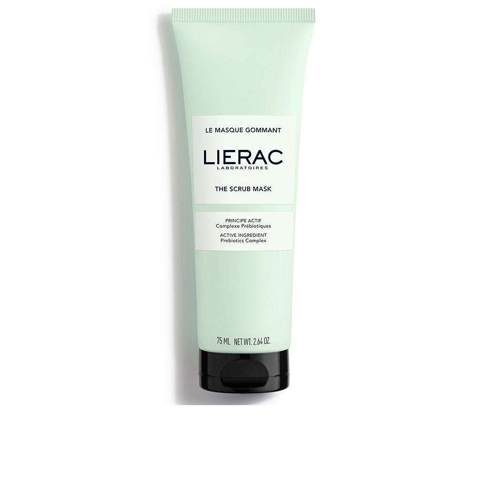 75 ml jar of pale clay exfoliating mask with marine prebiotic highlights